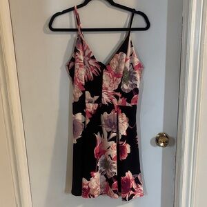 Eclipse Floral Spaghetti Strap Dress with Peekaboo back